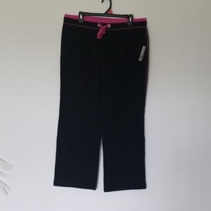 NWT Black and pink sweatpants